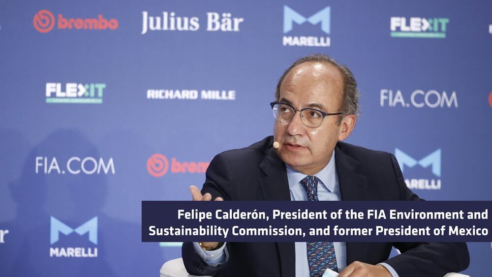 Felipe Calderón es nombrado por la FIA como presidente de la Comisión de Medio Ambiente