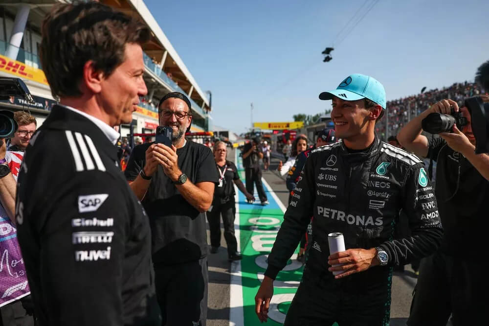 Wolff aclara el futuro de George Russell en Mercedes: Se espera un nuevo contrato este verano